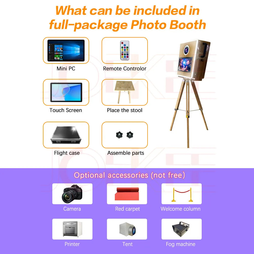 a web page with a picture of a camera and other items