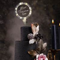 LED Happy Birthday Cake Topper Rose Luxurious Weddings