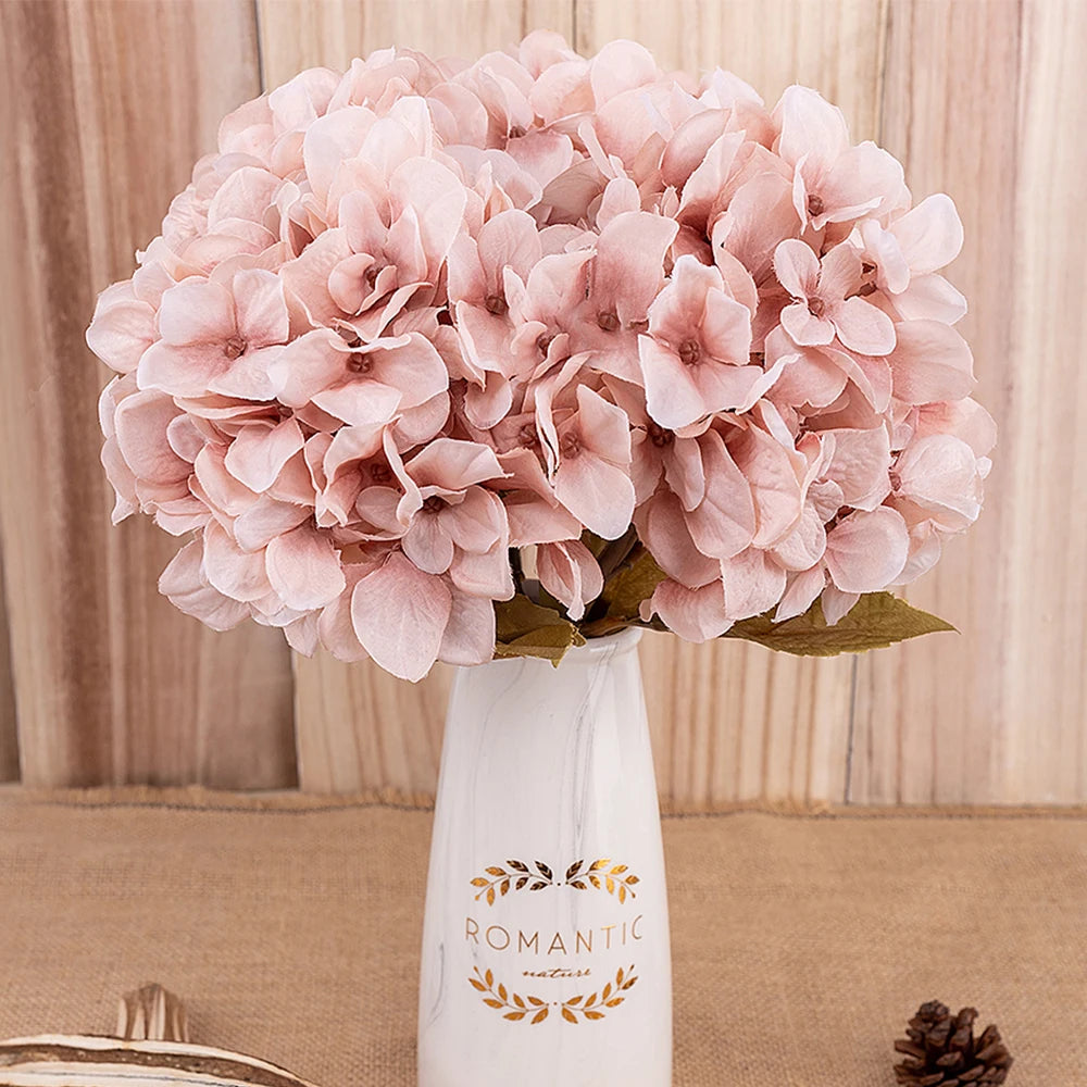 High Quality Artificial Hydrangea Silk Bouquet Luxurious Weddings