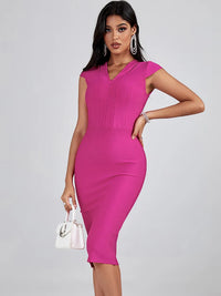 Lillie Shine Pink Bodycon Dress dresses Luxurious Weddings