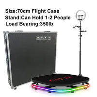 a picture of a stand with a light on top of it