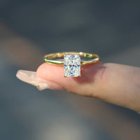 1-3ct Natural Radiant Engagement Ring Jewelry Luxurious Weddings