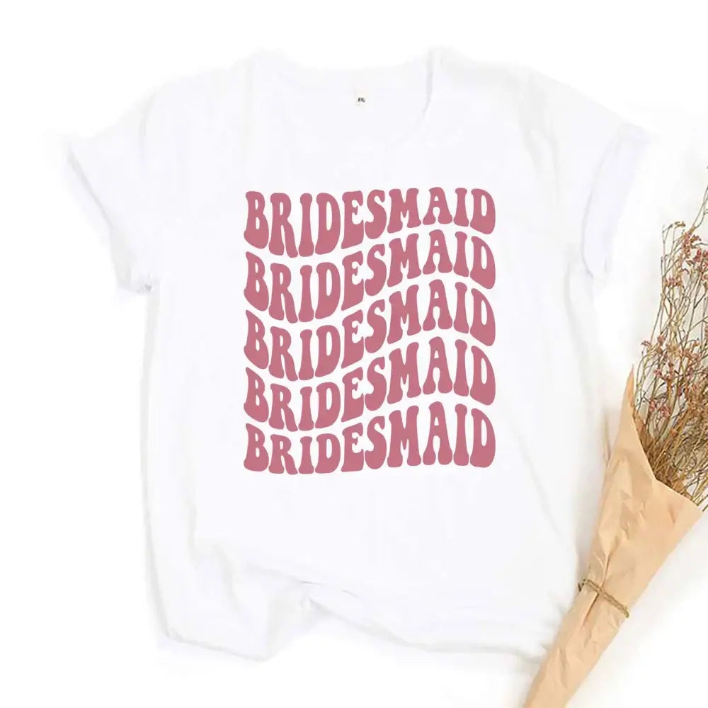 Team Bride Floral Short Sleeve T-Shirt T-Shirts Luxurious Weddings