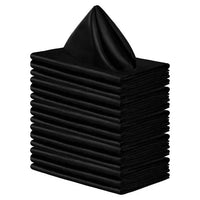 12-Piece Elegant Satin Table Napkin Set Napkins Luxurious Weddings