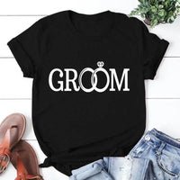 Couple's Wedding T-Shirt – Bride & Groom Design Couples Tshirts Luxurious Weddings