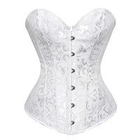 a white corset on a white background