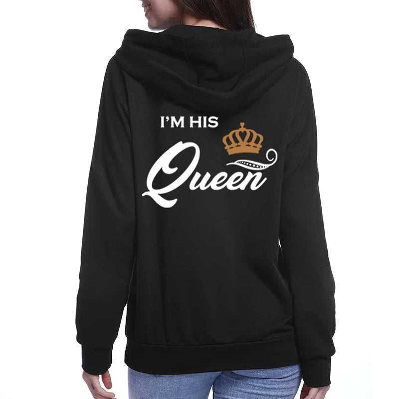 King & Queen Couple Hoodies Set Luxurious Weddings