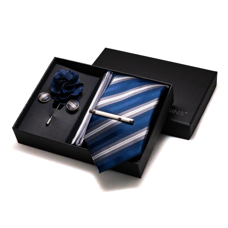 003 - Silk Necktie & Accessories Set Neckties Luxurious Weddings