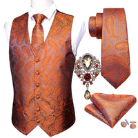 a picture of a suit and tie with a brooch