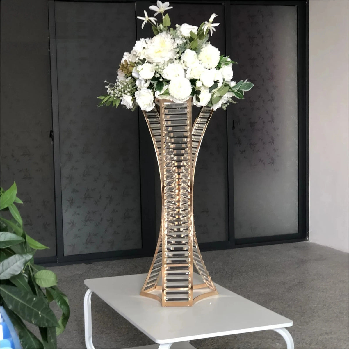 Wedding Centerpieces - Customizable Set of 5 Pieces - 80cm Height - Crystal Design Luxurious Weddings