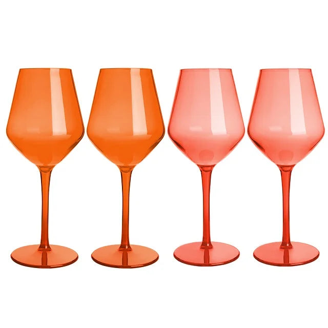 Luxury Unbreakable Tritan Plastic Wine Glass Set stemware Luxurious Weddings