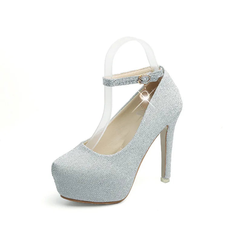 Stunning High Heel Wedding Shoes for Brides - 12cm Platform, Luxurious Weddings