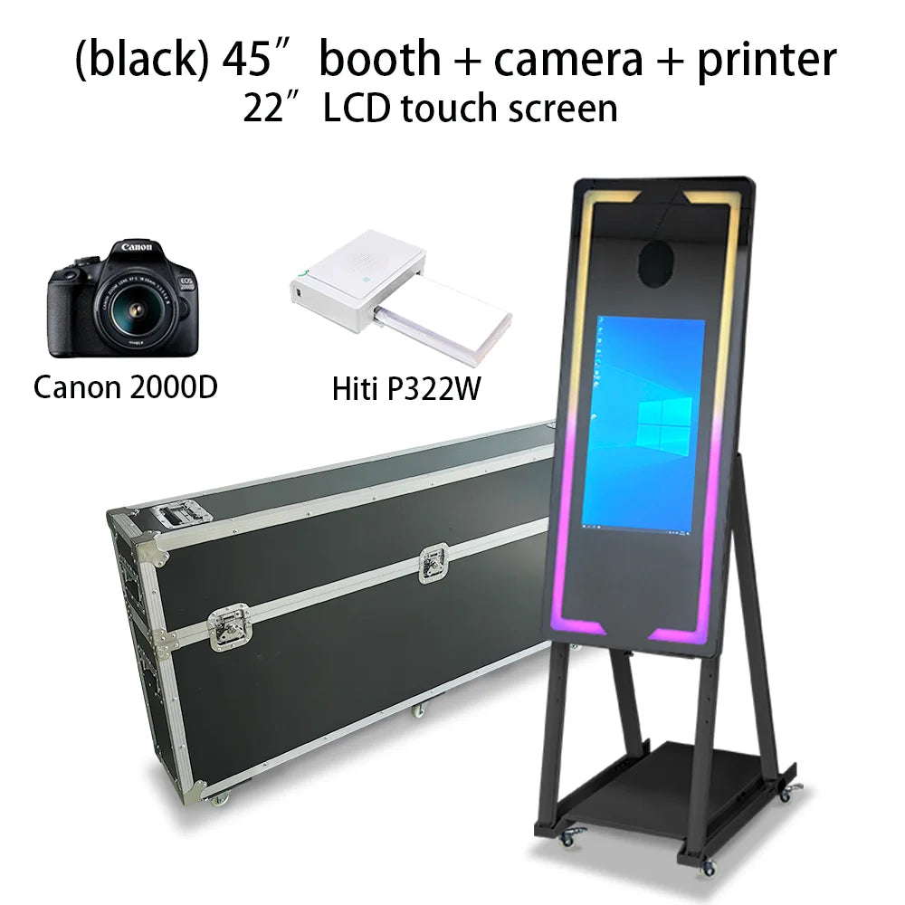 Portable Mirror Photo Booth - 1 Year Warranty Included! Luxurious Weddings