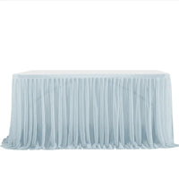 Elegant 6/9FT Party Table Skirt table skirt Luxurious Weddings