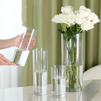 Unbreakable Acrylic Cylinder Flower Vase vases Luxurious Weddings