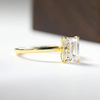 1-3ct Emerald Cut Moissanite Solitaire Ring Jewelry Luxurious Weddings