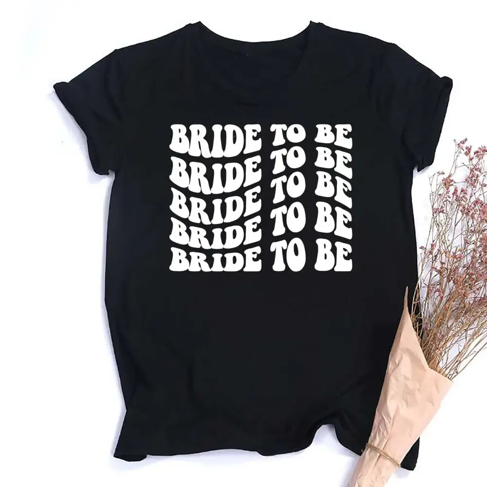 Team Bride Floral Short Sleeve T-Shirt T-Shirts Luxurious Weddings