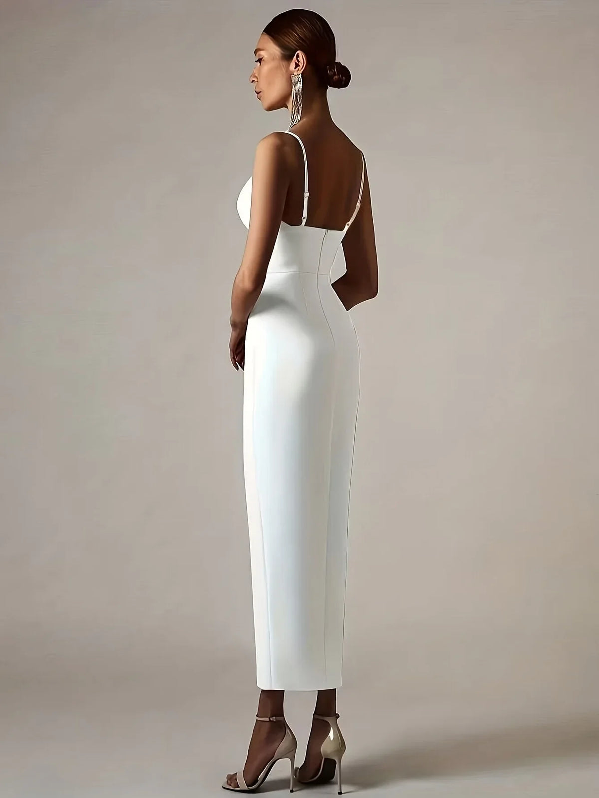 Madonna White Bandage Dress Luxurious Weddings