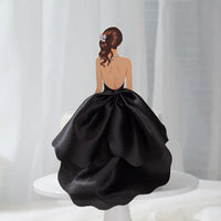 Back Silk Gauze Skirt Cake Topper Cake Topper Luxurious Weddings