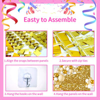 a poster with instructions for how to assemble a wall