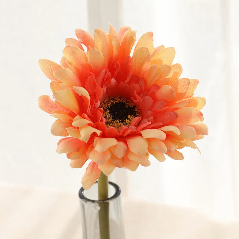 5/10PC Artificial Silk Gerbera Flower Heads - Perfect for Weddings and Home Decor! Sunflowers Luxurious Weddings