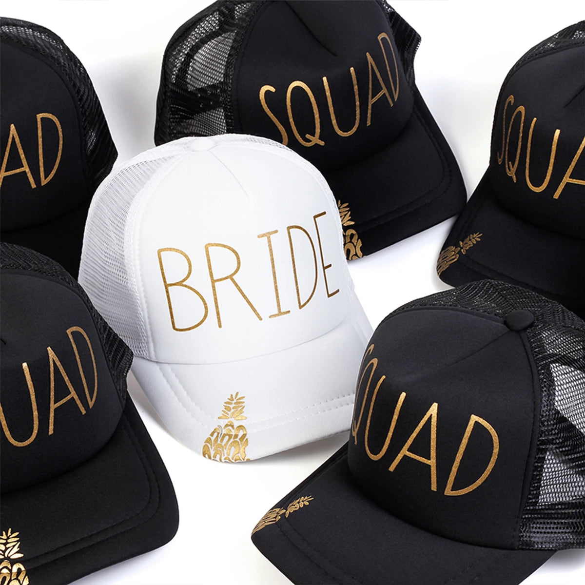 Bride Squad Baseball Caps Hats Luxurious Weddings