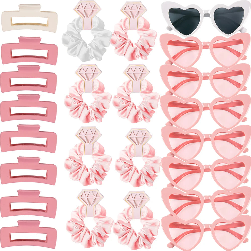 Bridesmaid Heart Sunglasses & Hair Accessories Set Accessories Luxurious Weddings