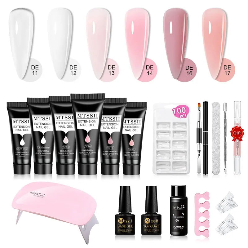 20m Premium Nail Extension Gel Set nail kits Luxurious Weddings