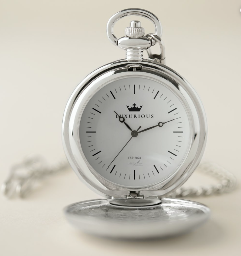 Stainless Steel Pocket Watch Pocket Watch Luxurious Weddings