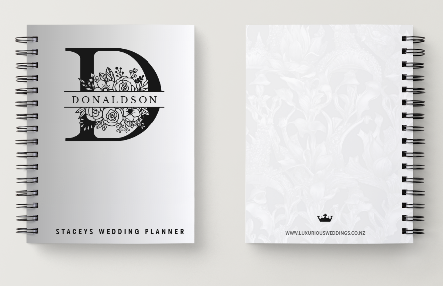 Wedding Planner Notebook | B&W Wedding Planner Luxurious Weddings
