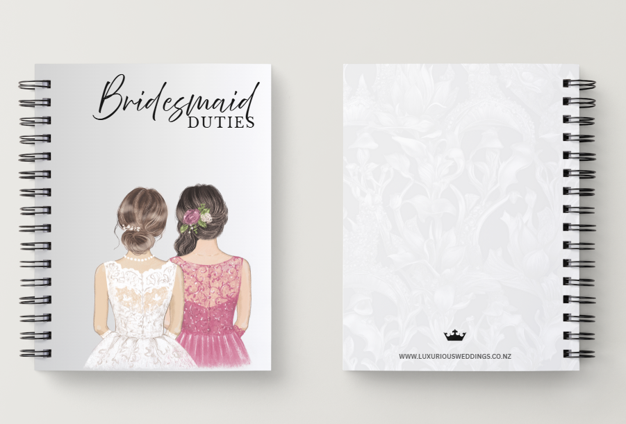 Bridesmaid Duties Notebook Wedding Planner Luxurious Weddings