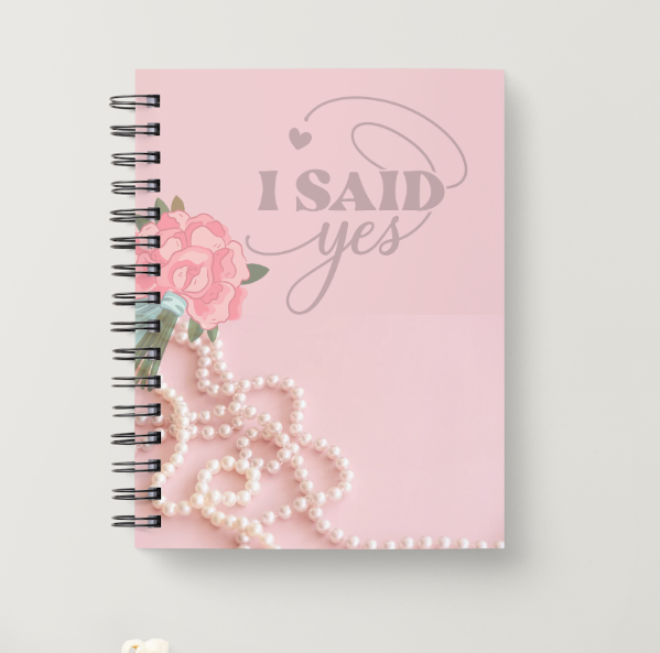 I Said Yes Wedding Notebook Wedding Planner Luxurious Weddings