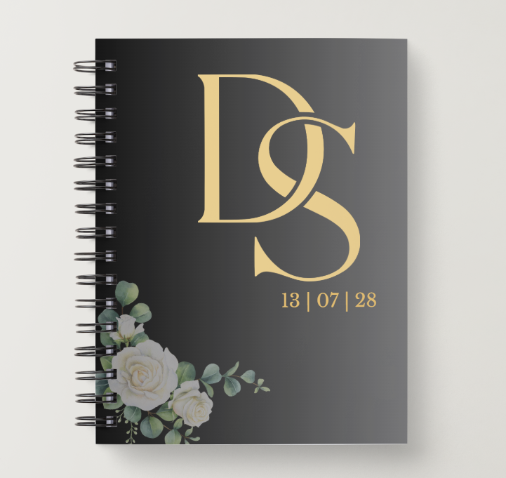 Initials Wedding Notebook Wedding Planner Luxurious Weddings