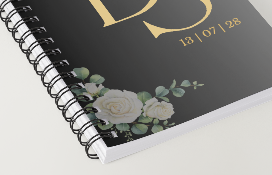 Initials Wedding Notebook Wedding Planner Luxurious Weddings