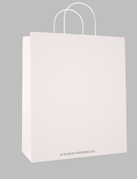 Custom Paper Gift Bags | Melissa Bridesmaid gift bags Luxurious Weddings