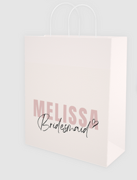 Custom Paper Gift Bags | Melissa Bridesmaid gift bags Luxurious Weddings