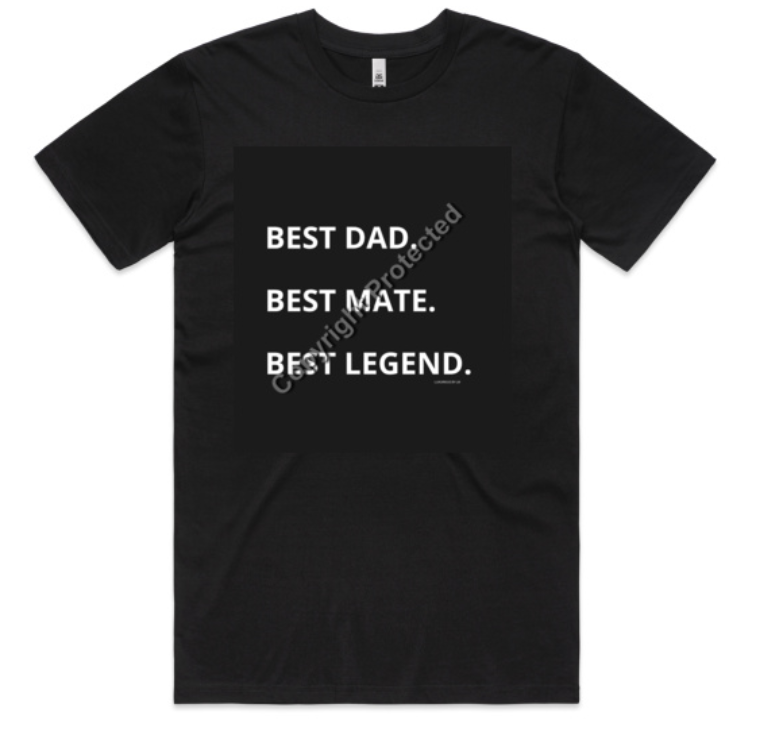 Best Dad , Best Mate T-shirt | Colour (Copy) T-Shirts Luxurious Weddings