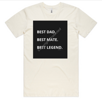 Best Dad , Best Mate T-shirt | Colour (Copy) T-Shirts Luxurious Weddings