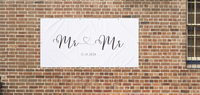 Mr & Mr Wedding Banner 05