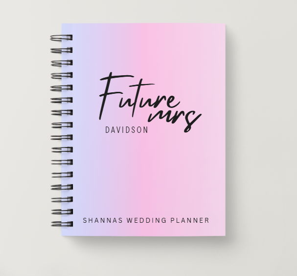 Future Mrs Wedding Planner Notebook | Pink Wedding Planner Luxurious Weddings