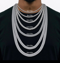 8mm, 10mm, 12mm, 14mm, Cuban Chain Necklace Necklace Luxurious Weddings