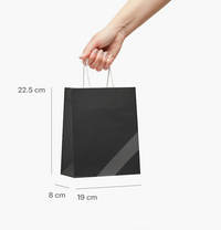 Custom Paper Gift Bags | Melissa Bridesmaid gift bags Luxurious Weddings