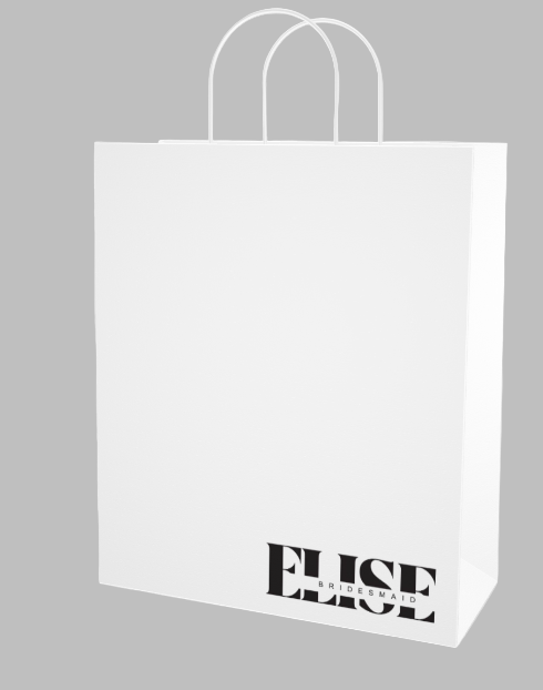 Custom Paper Gift Bags | Minimalist gift bags Luxurious Weddings