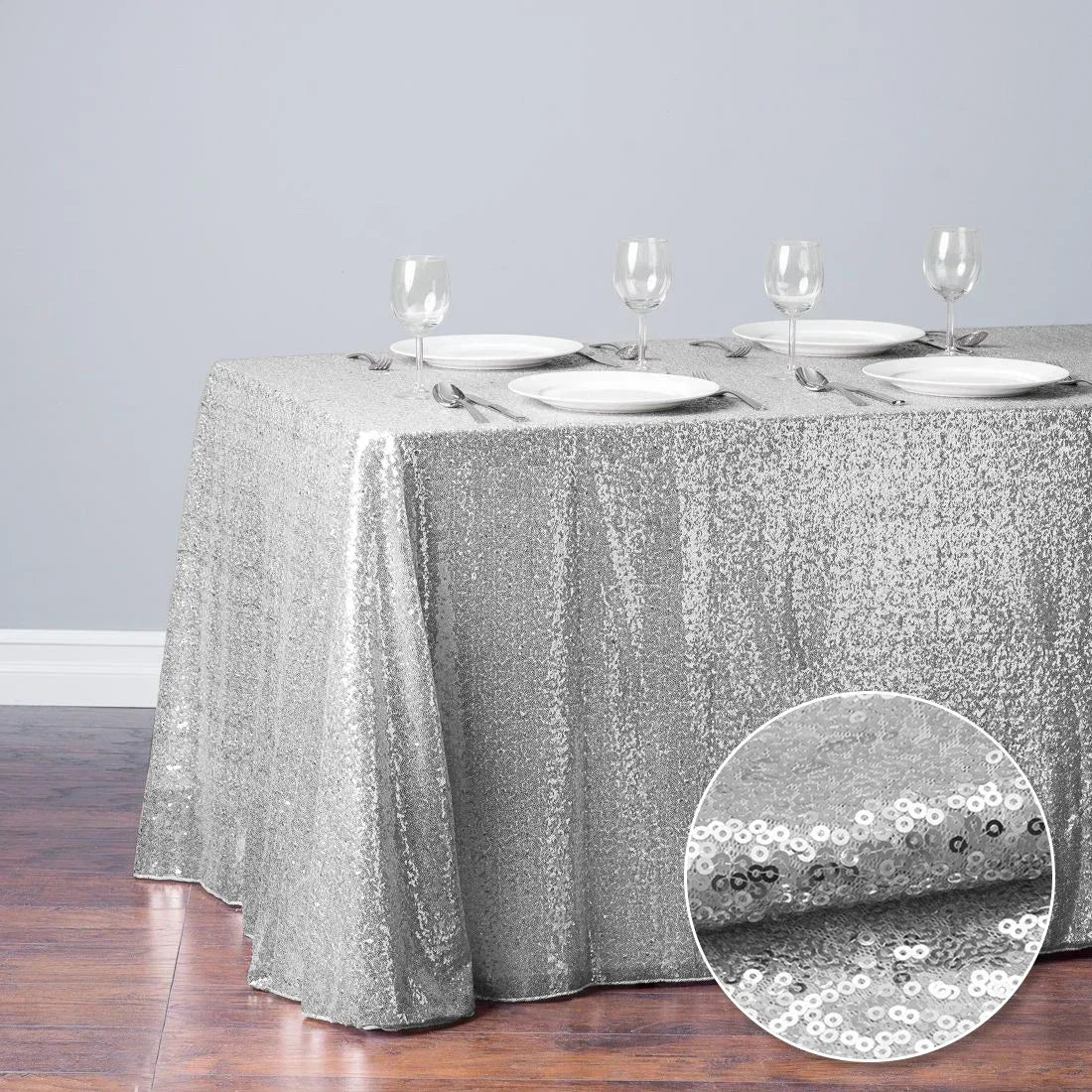 Rectangle Sequin Tablecloth Tablecloth Luxurious Weddings