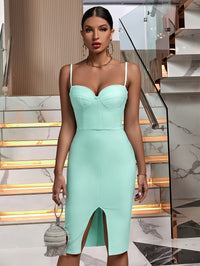 Elegant Cyan Bandage Party Dress Clothing Luxurious Weddings