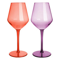 Luxury Unbreakable Tritan Plastic Wine Glass Set stemware Luxurious Weddings