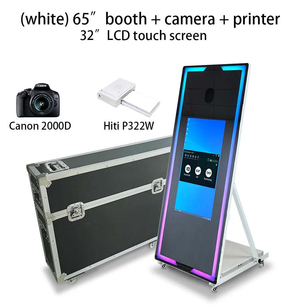 Portable Mirror Photo Booth - 1 Year Warranty Included! Luxurious Weddings