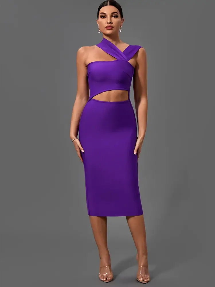 Ultra-Sexy Purple Bodycon Bandage Dress Dresses Luxurious Weddings