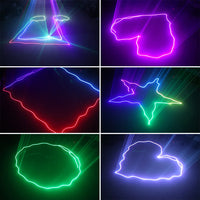 a series of photos showing different colored lights