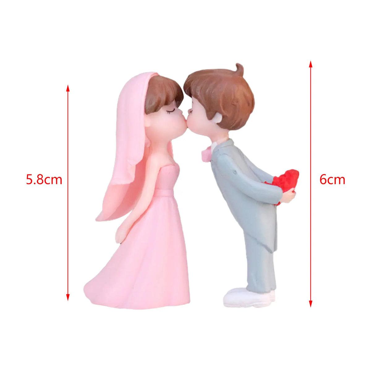 Romantic Kissing Couple Wedding Cake Topper Cake Decorations Luxurious Weddings